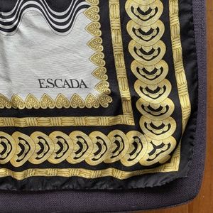 Vintage Escada silk scarf in polar bear print